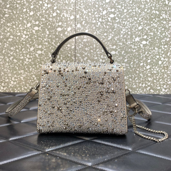 HOT SALE VALENTINO MINI VSLING HANDBAG WITH SPARKLING EMBROIDERY