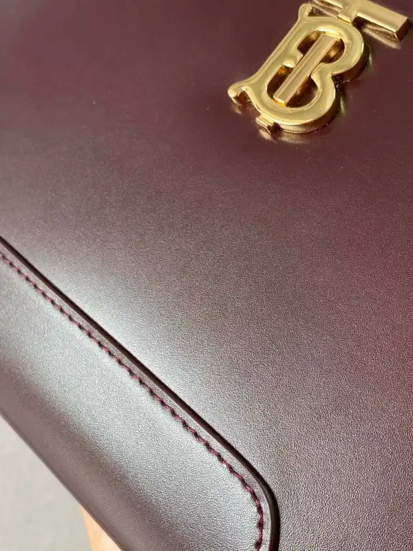 BURBERRY Leather TB Shoulder Bag