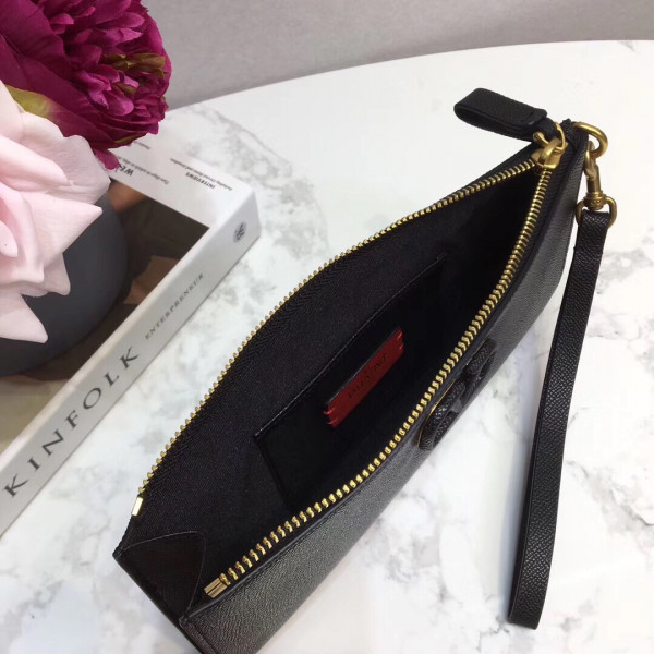 HOT SALE VALENTINO GARAVANI VSLING GRAINY CLUTCH