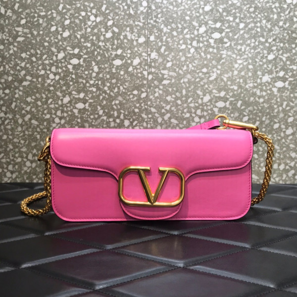 HOT SALE VALENTINO LOCÒ CALFSKIN SHOULDER BAG