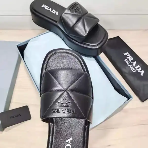 First Bag Ru PRADA Nappa leather slides