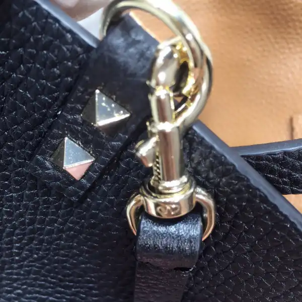 First bag ru VALENTINO MEDIUM GRAIN CALFSKIN LEATHER ROCKSTUD BAG