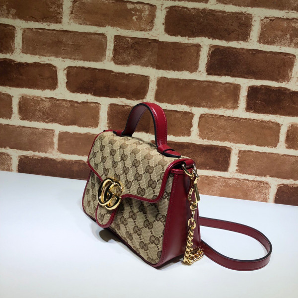 HOT SALE GUCCI GG Marmont mini top handle bag