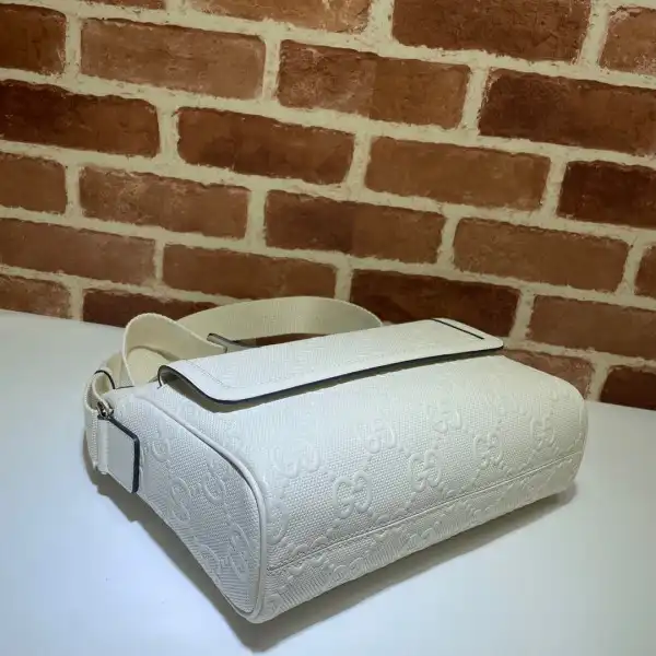 GUCCI GG embossed messenger bag