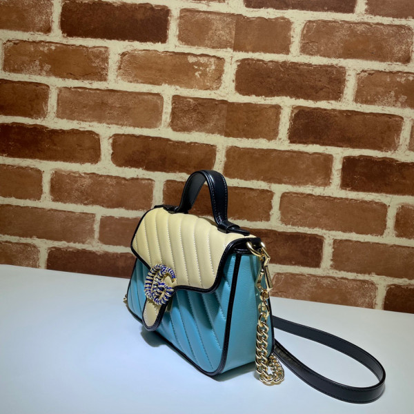 HOT SALE GUCCI GG Marmont Mini Top Handle Bag