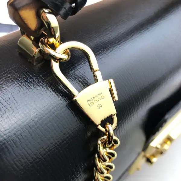 Bagsoffer GUCCI Padlock GG small bamboo shoulder bag