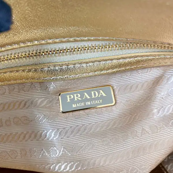 PRADA Galleria satin mini-bag with crystals