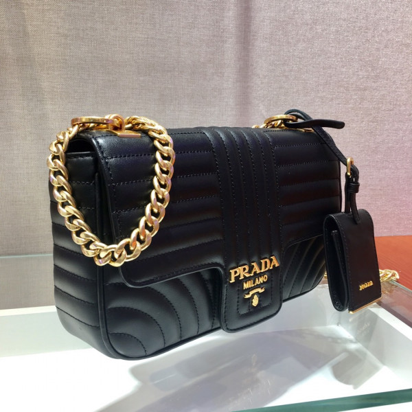 HOT SALE PRADA Medium Leather Prada Diagramme Bag