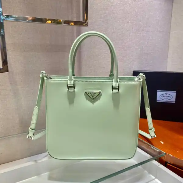 PRADA LARGE brushed leather tote