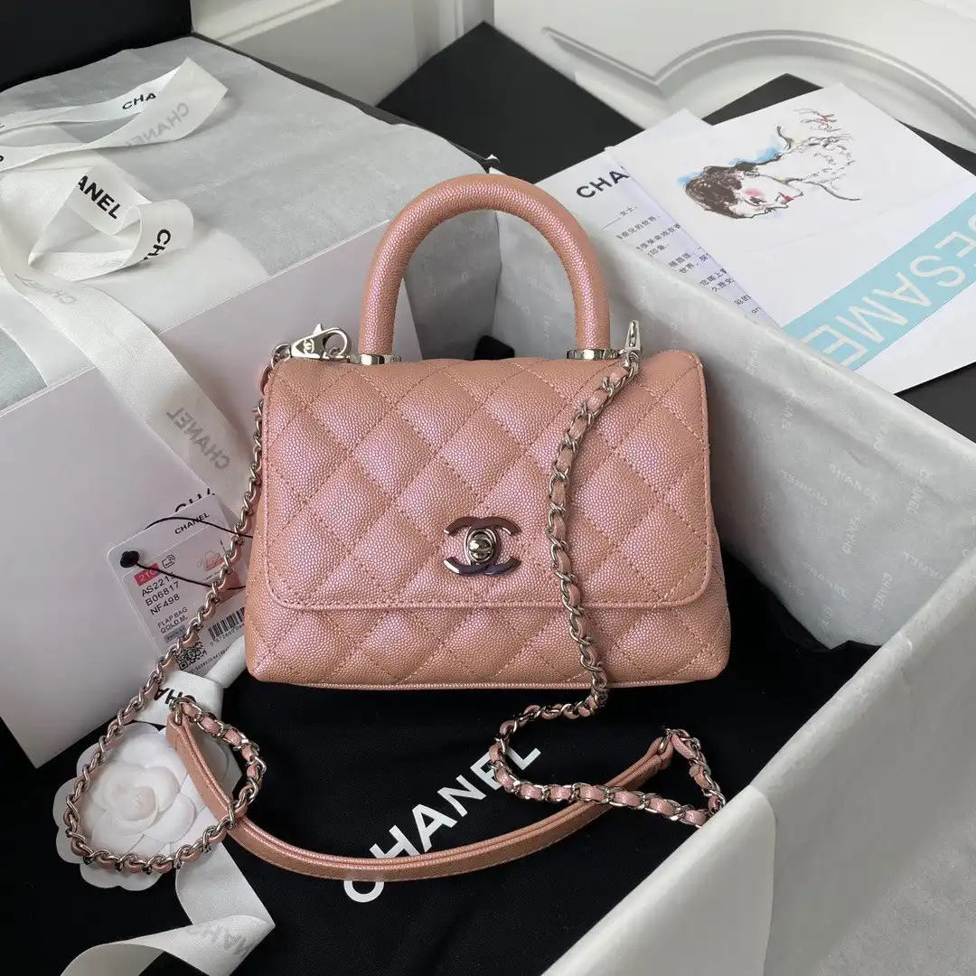 First bag ru CHANEL MINI FLAP BAG WITH TOP HANDLE