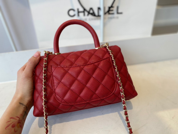 CL FLAP BAG WITH TOP HANDLE