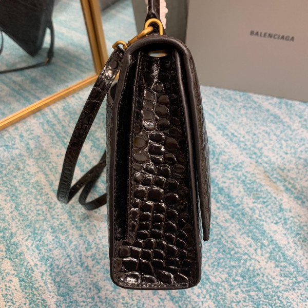 HOT SALE BALENCIAGA  HOURGLASS STRETCHED TOP HANDLE BAG