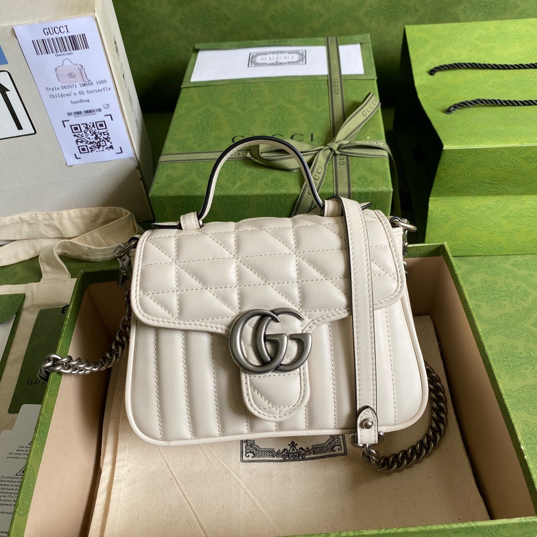 HOT SALE GUCCI GG Marmont Mini Top Handle Bag