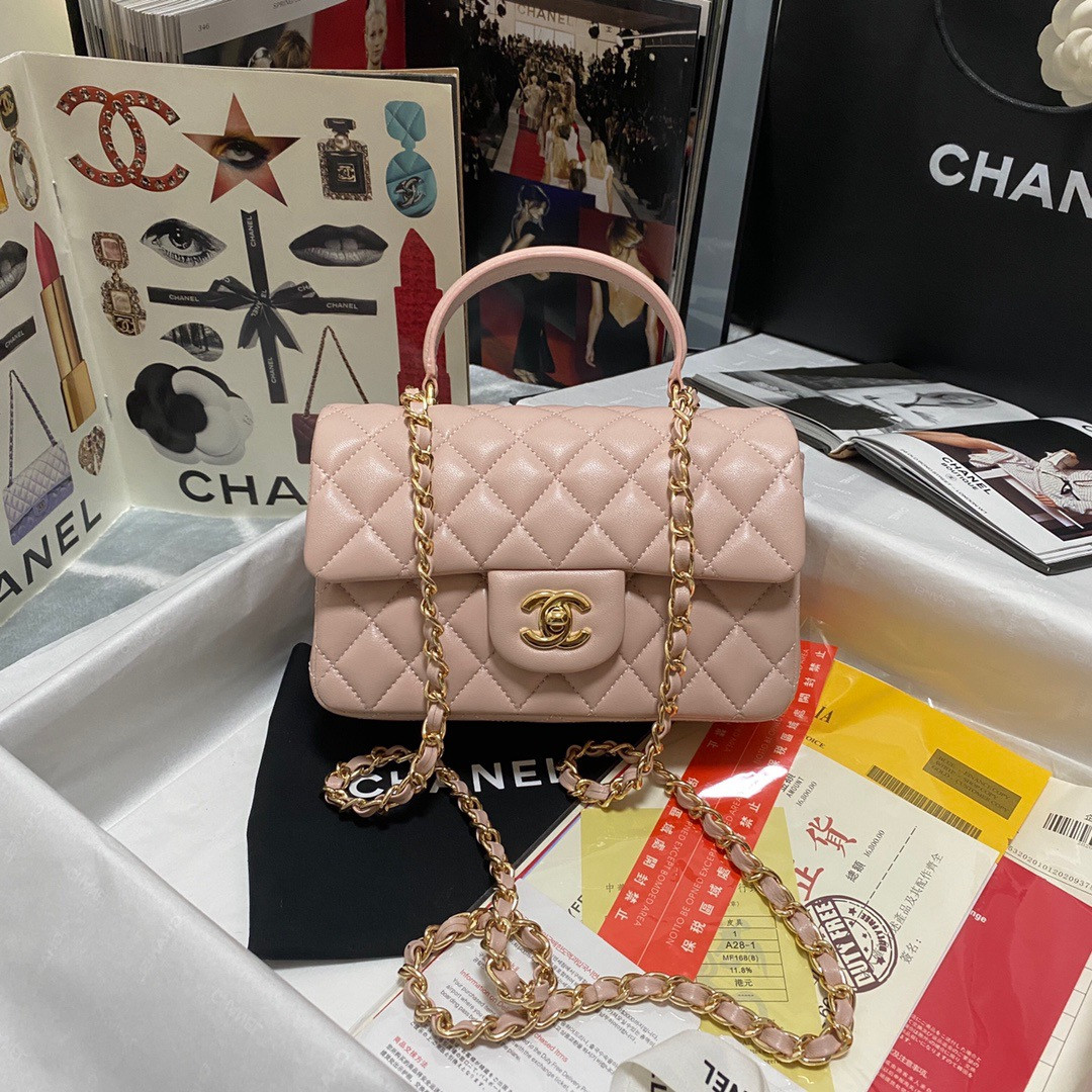 CL MINI FLAP BAG WITH TOP HANDLE