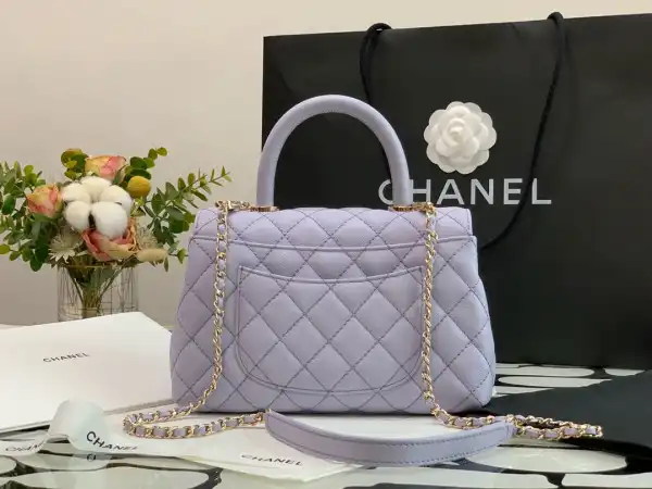 CHANEL FLAP BAG WITH TOP HANDLE