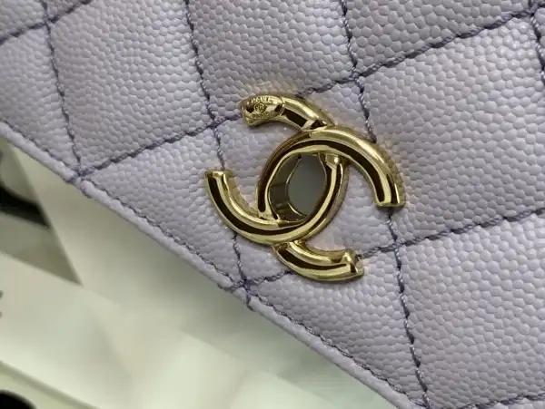 CHANEL FLAP BAG WITH TOP HANDLE