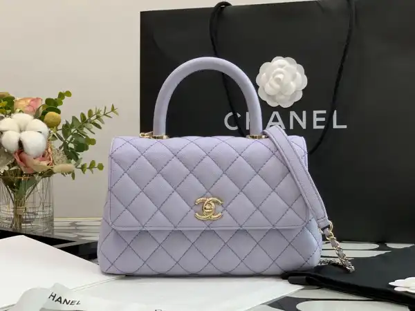 CHANEL FLAP BAG WITH TOP HANDLE