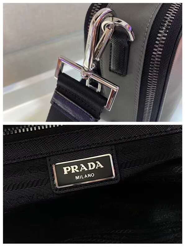 HOT SALE PRADA Brique Saffiano Leather Cross-Body Bag