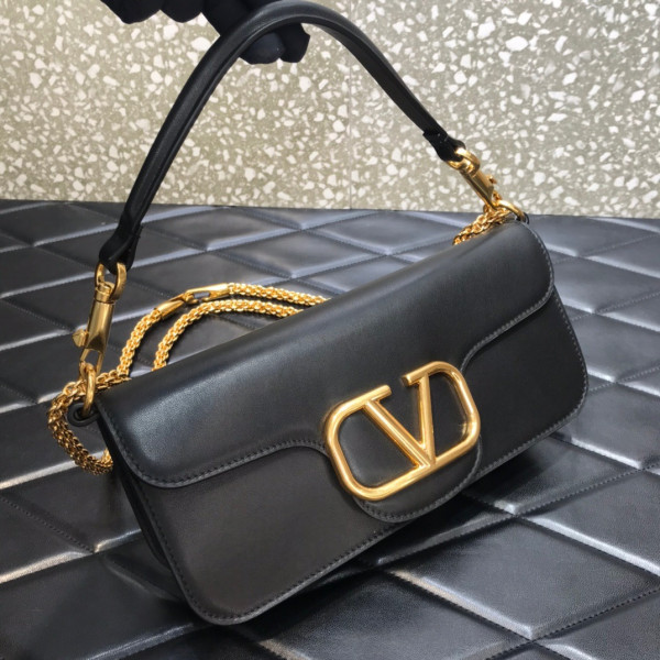 HOT SALE VALENTINO LOCÒ CALFSKIN SHOULDER BAG