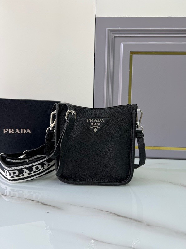 HOT SALE PRADA Leather mini shoulder bag