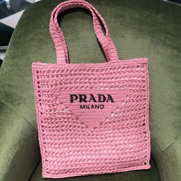 HOT SALE Prada Raffia tote bag