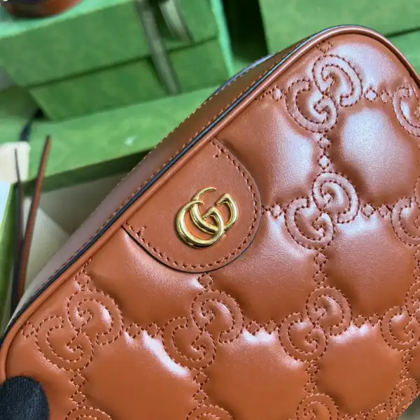 First bag ru Gucci GG matelassé leather shoulder bag