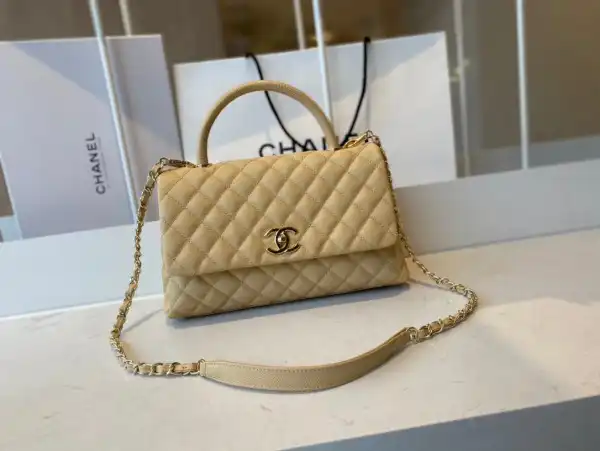 CHANEL LARGE FLAP BAG WITH TOP HANDLE