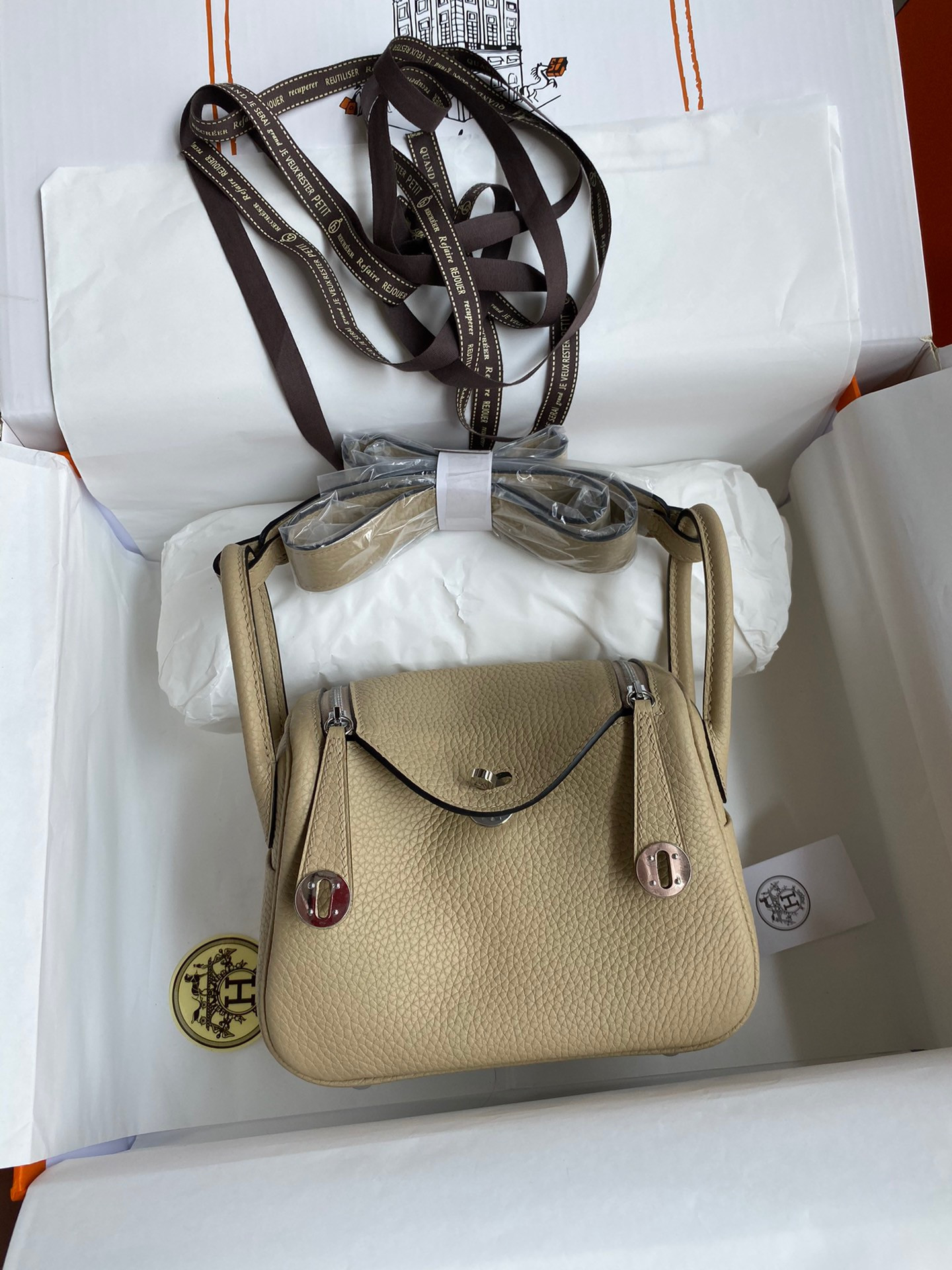 HOT SALE HERMES LINDY MINI HANDMADE