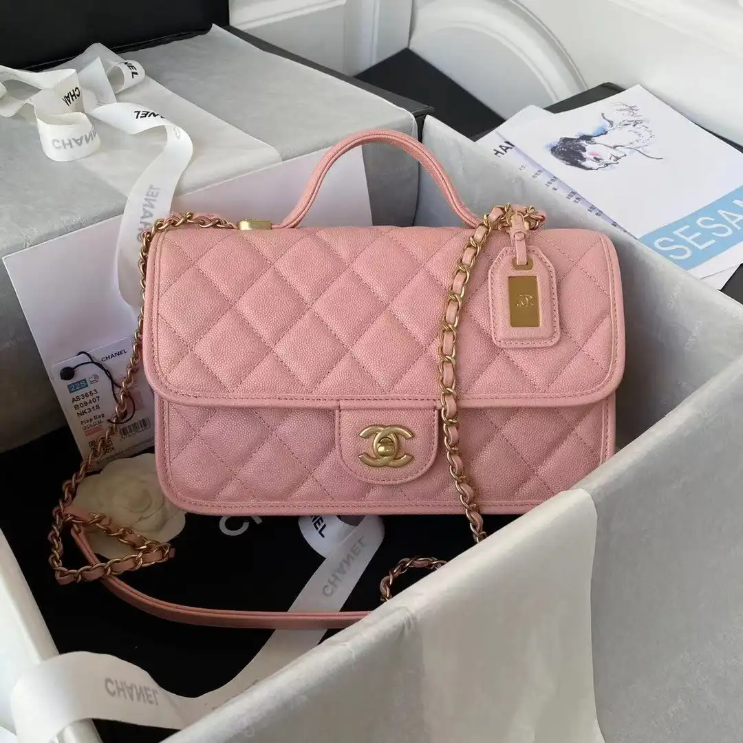 First bag ru CHANEL SMALL FLAP BAG WITH TOP HANDLE