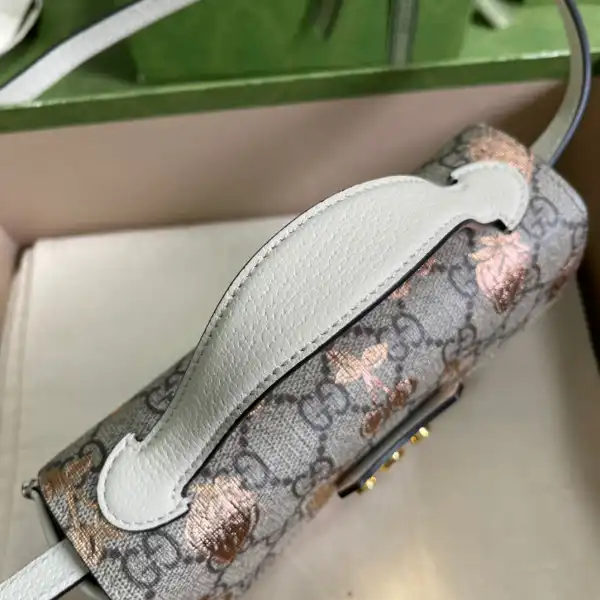 First bag ru GUCCI padlock berry mini bag