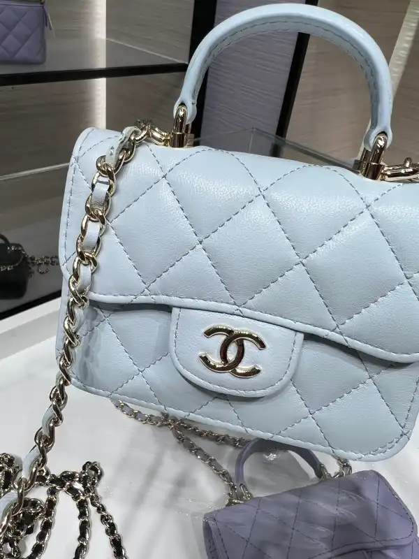 CHANEL FLAP COIN PURSE WITH CHAIN