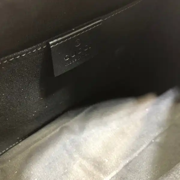 First bag ru GUCCI GG Black shoulder bag