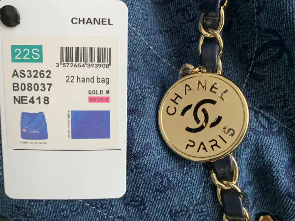 CHANEL LARGE 22 HANDBAG