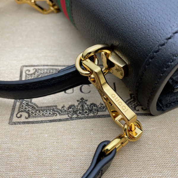 HOT SALE GUCCI Ophidia small top handle bag with Web