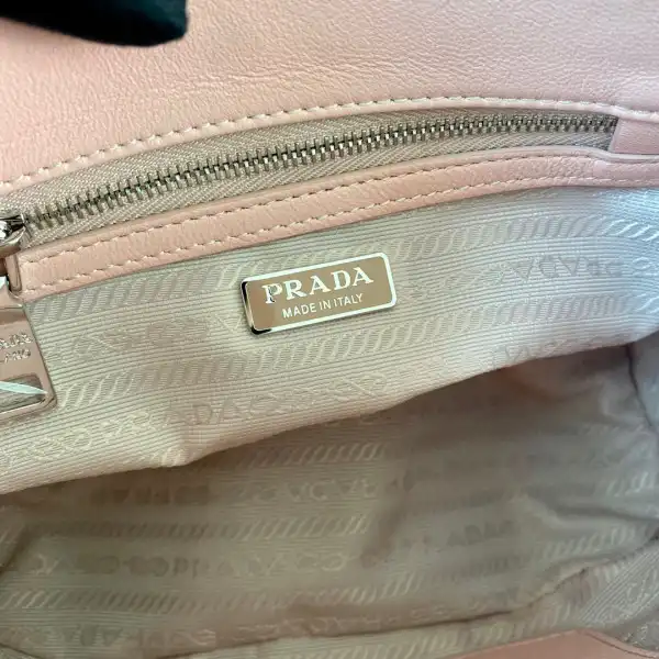 PRADA Galleria satin mini-bag with crystals