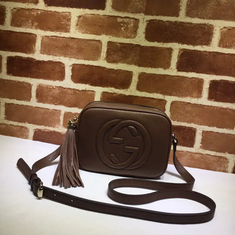 GUCCI Soho small leather disco bag