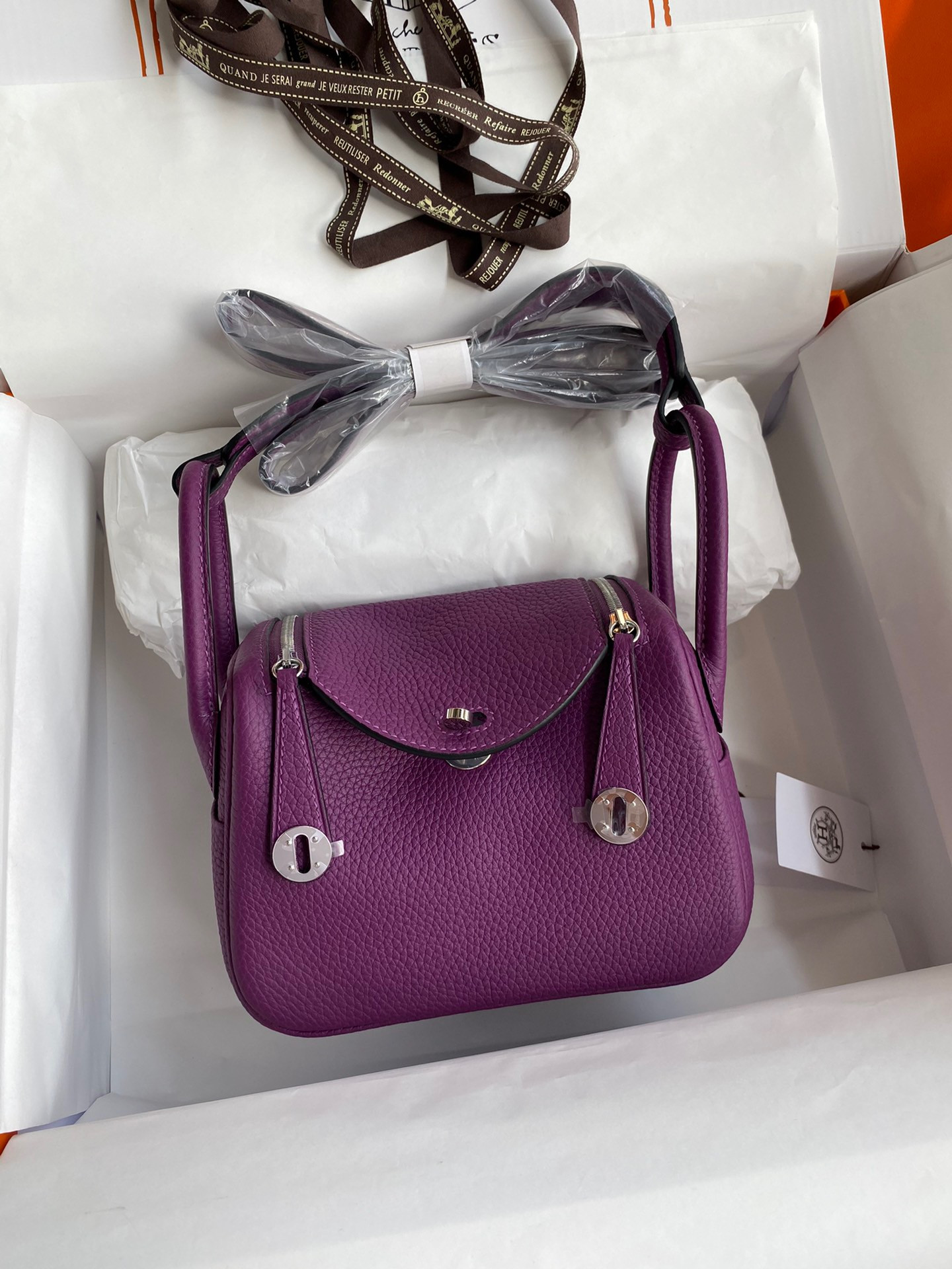 HOT SALE HERMES LINDY MINI HANDMADE