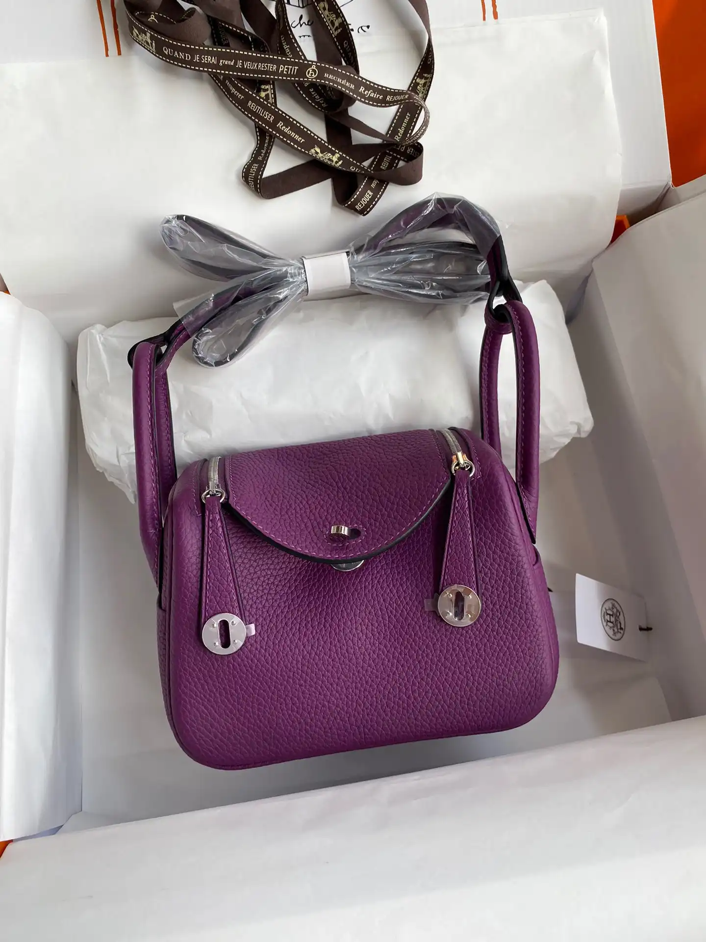 First bag ru HERMES LINDY MINI HANDMADE