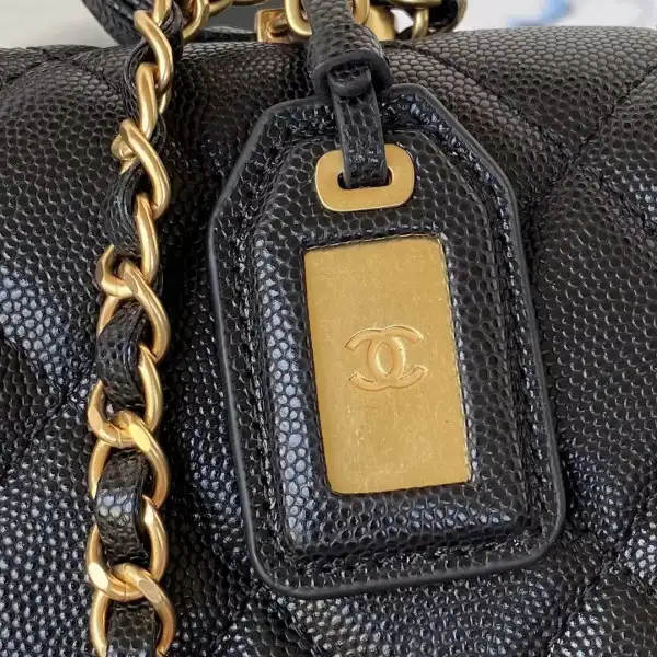 CHANEL SMALL FLAP BAG WITH TOP HANDLE