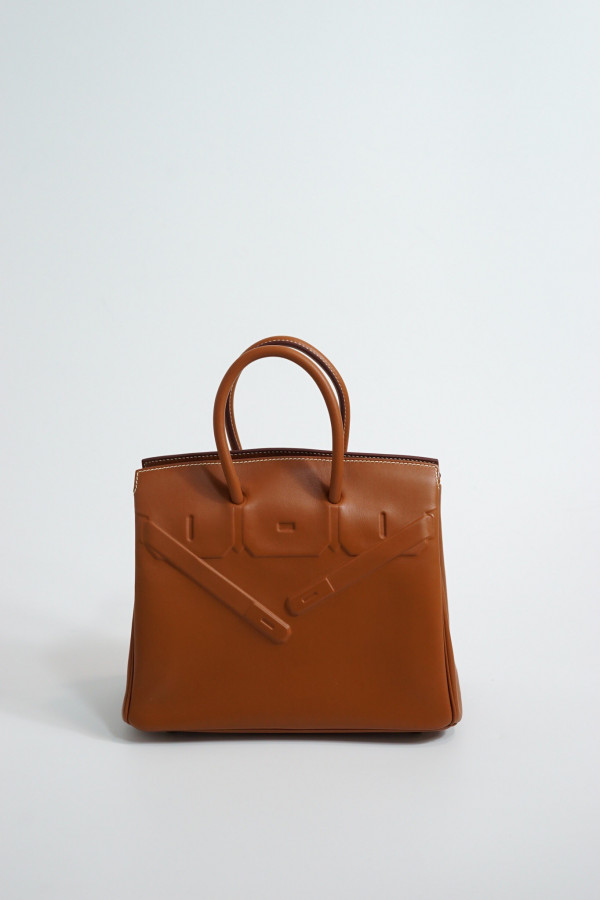 HOT SALE HERMES BIRKIN SHADOW 25CM HANDMADE