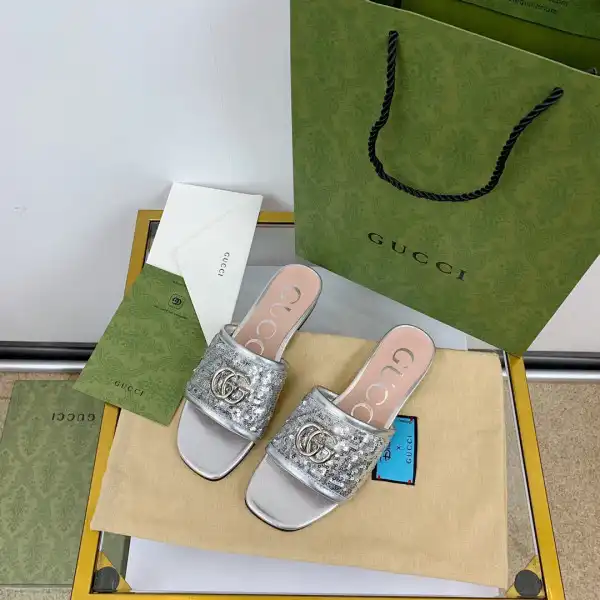 First bag ru GUCCI Women's slide with Double G