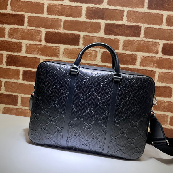 HOT SALE GUCCI GG embossed briefcase