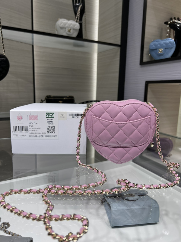 HOT SALE CL HEART CLUTCH WITH CHAIN