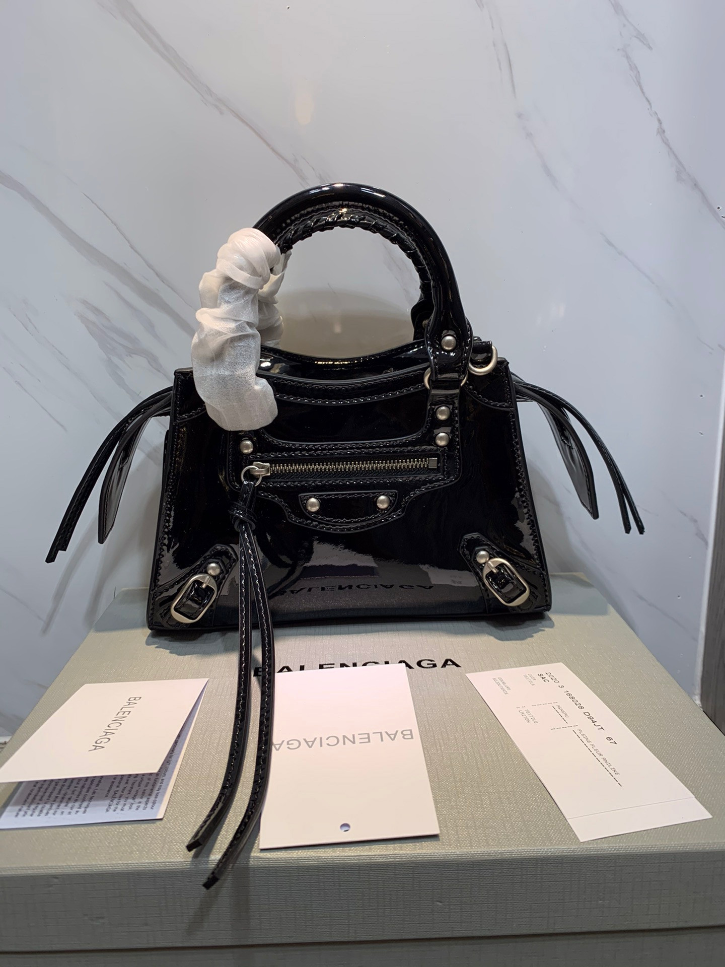 HOT SALE BALENCIAGA NEO CLASSIC NANO TOP HANDLE BAG