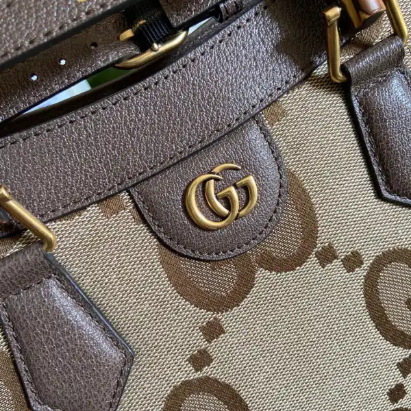 First bag ru GUCCI Diana medium tote bag with jumbo GG