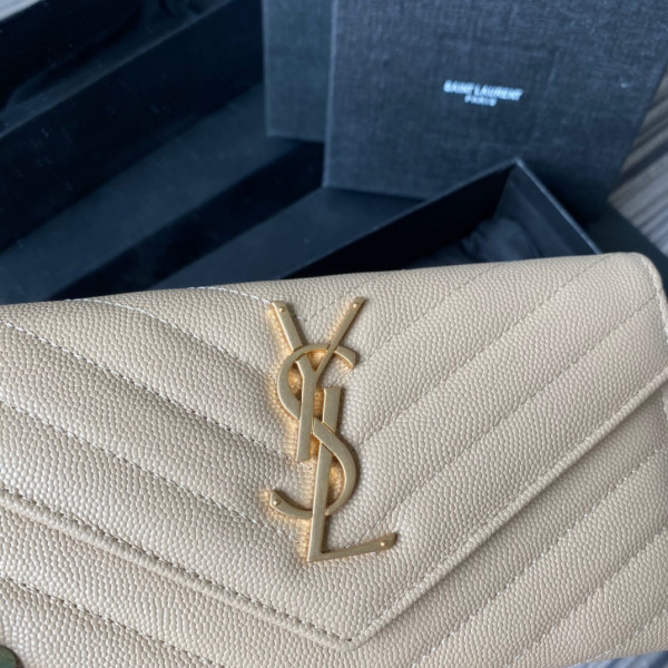 HOT SALE YSL MONOGRAM LARGE FLAP WALLET