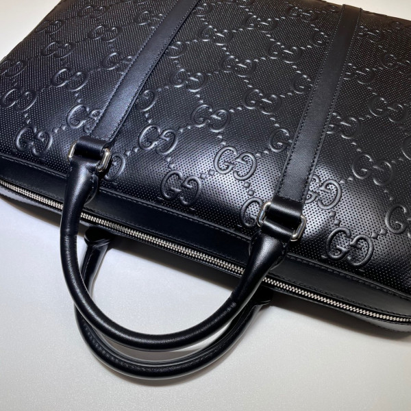 HOT SALE GUCCI GG embossed briefcase