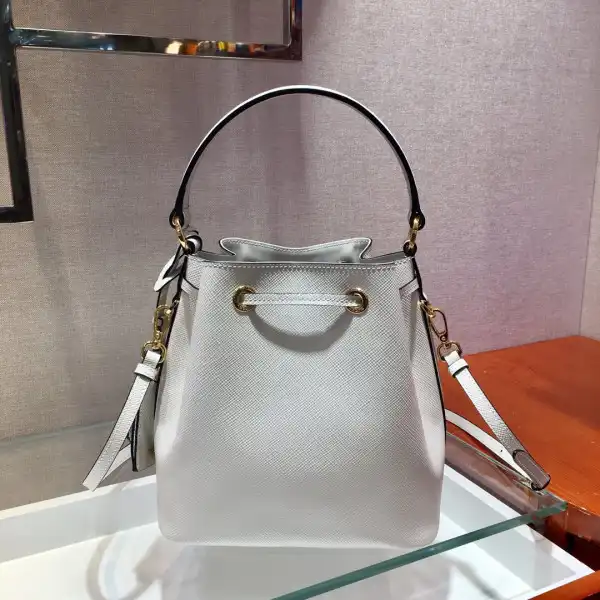 PRADA Saffiano Leather Bucket Bag