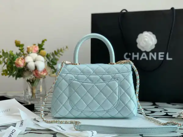 CHANEL FLAP BAG WITH TOP HANDLE