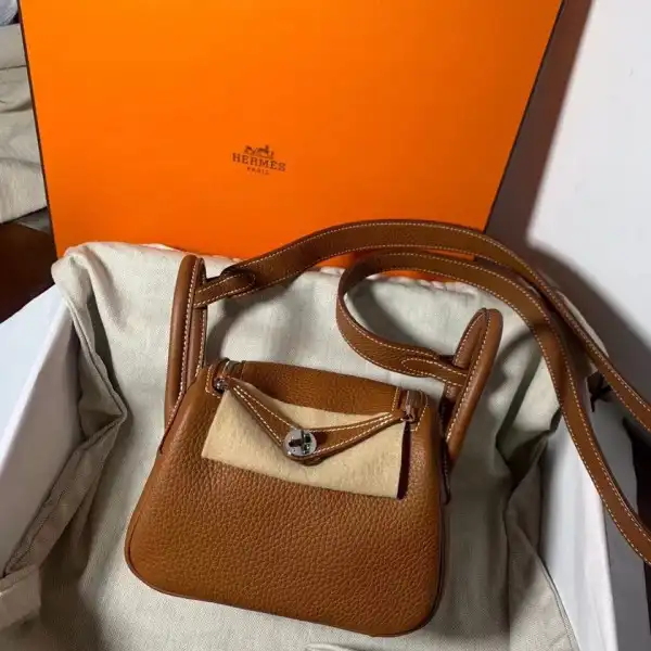 Bagsoffer HERMES LINDY MINI HANDMADE